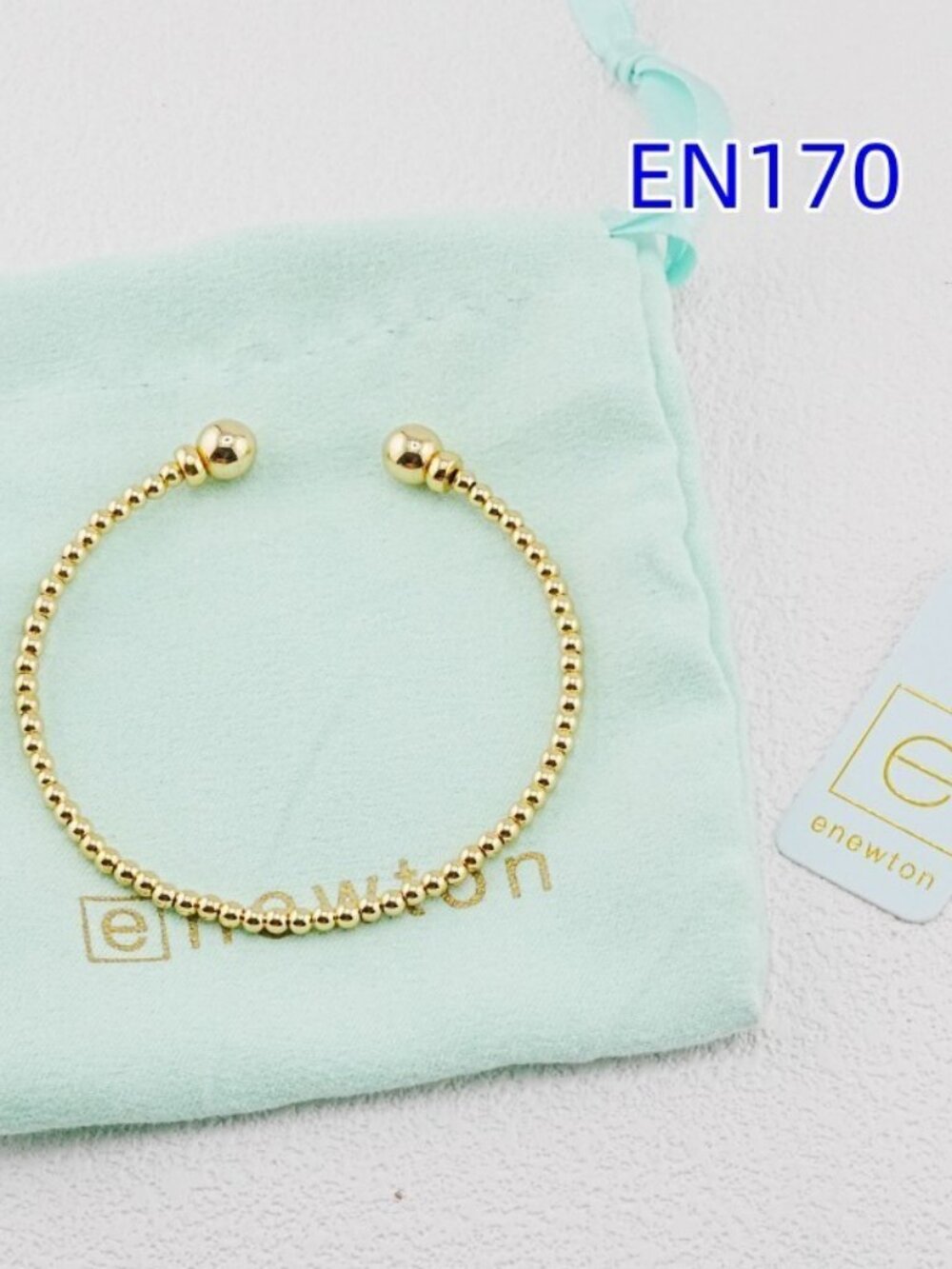 Enewton Steel Wire Copper Bead Bangle